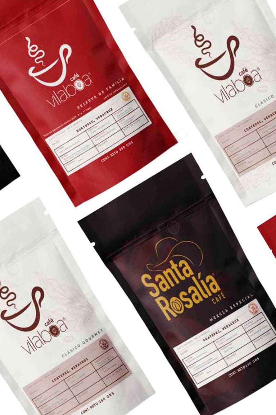 Kit de degustación Café Vilaboa - Selección de 3 variedades de café de especialidad 250g cada una